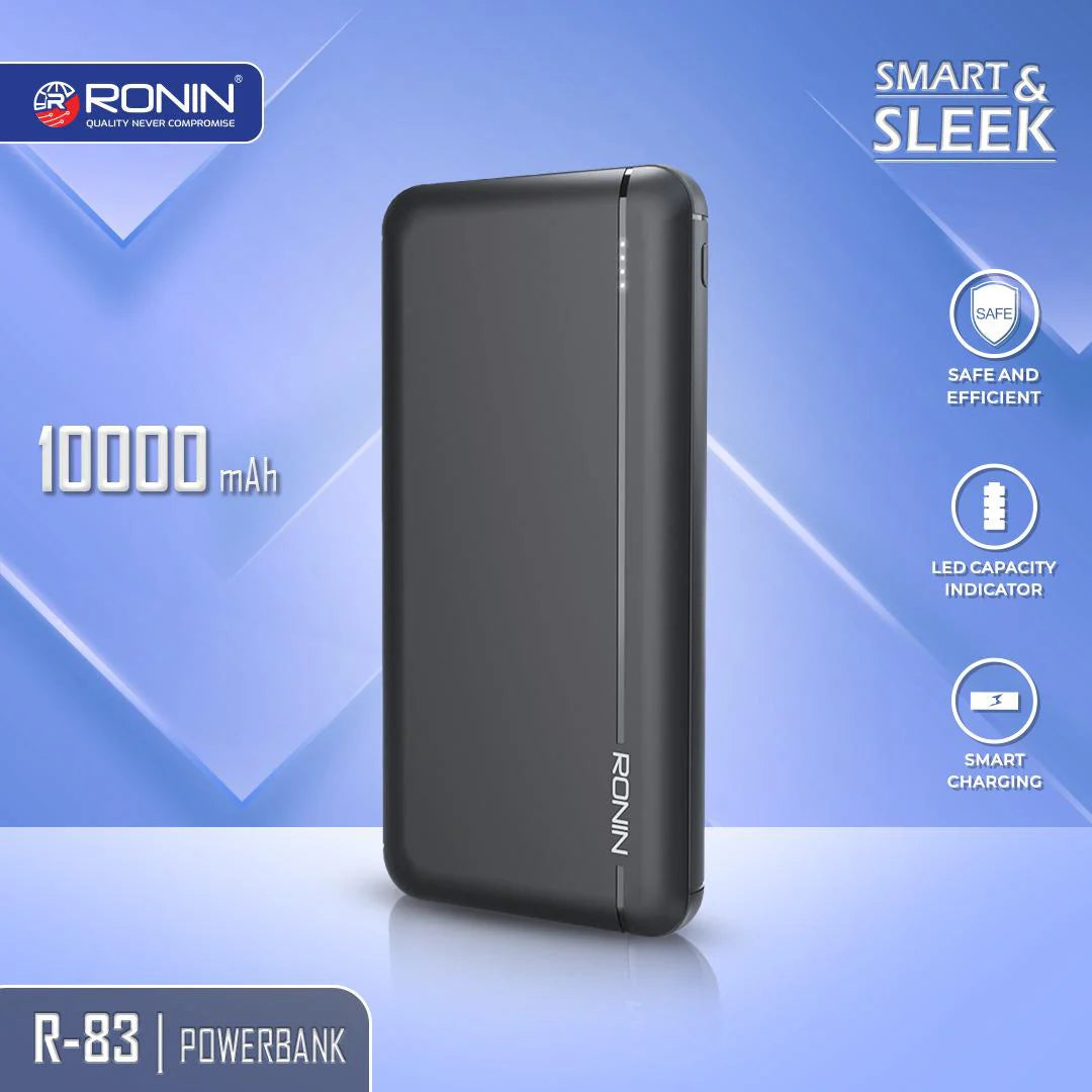 R-83 10000mAh Power Bank with (1 Year company warranty)