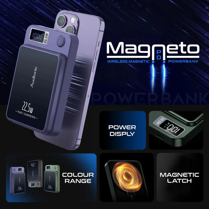 Magneto Wireless 10000 mAh Power Bank with (1 Year company warranty)