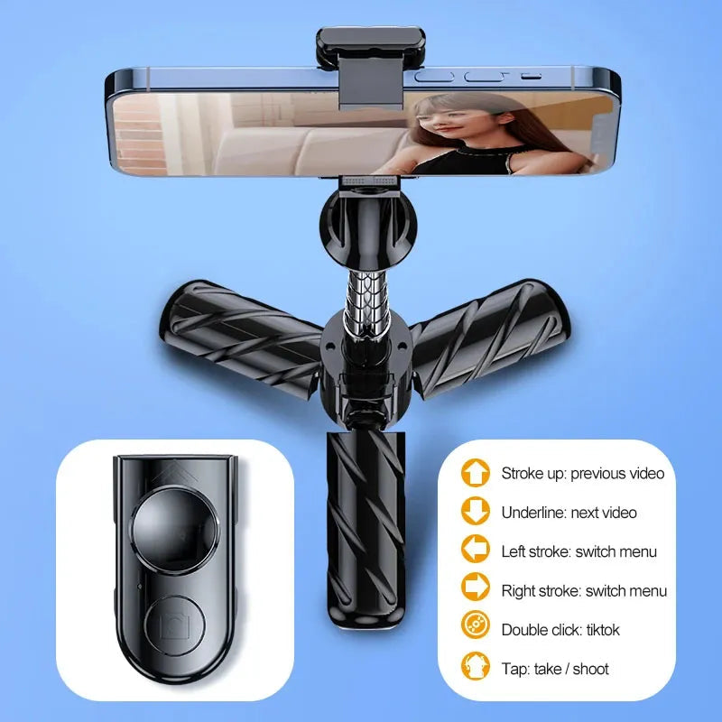 4in1 Selfie Stick Tripod Stand with Light and Wireless Remote