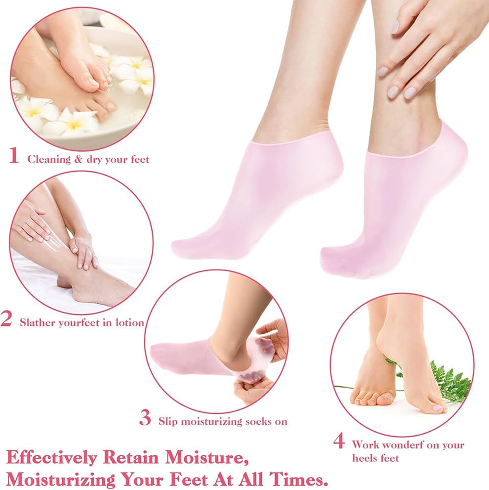 Silicone Moisturizing Socks