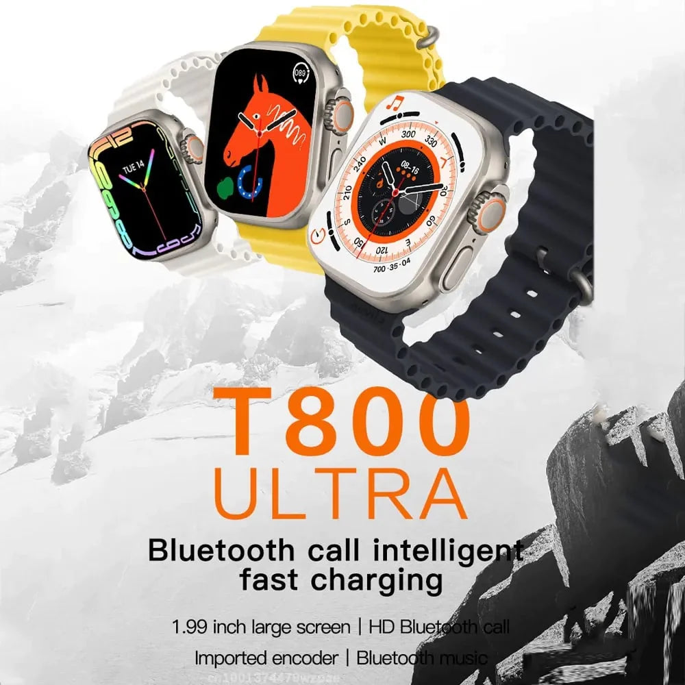 T800 Ultra Smart Watch Series 8 Ultra Smart Watch Waterproof Sport Wireless Charger