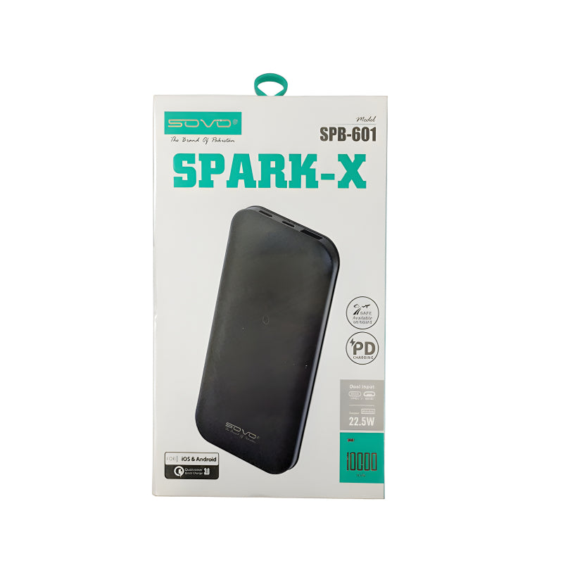 SOVO SPARK-X SPB-601 10000mAh Portable Charger Power Bank