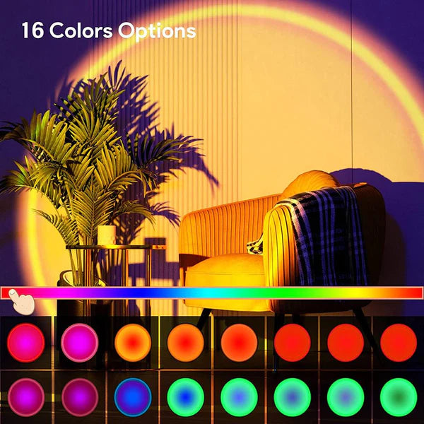 Sunset Lamp Projection Led Lights with Remote 16 Colors