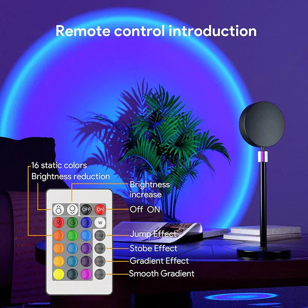 Sunset Lamp Projection Led Lights with Remote 16 Colors