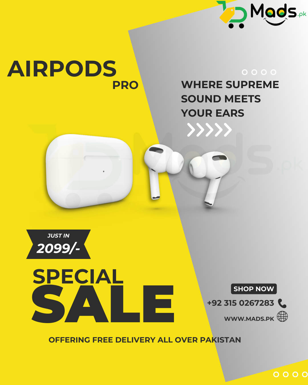 Air Pods Pro Wireless Earbuds Bluetooth 5.0, Super Sound Bass, Charging Case