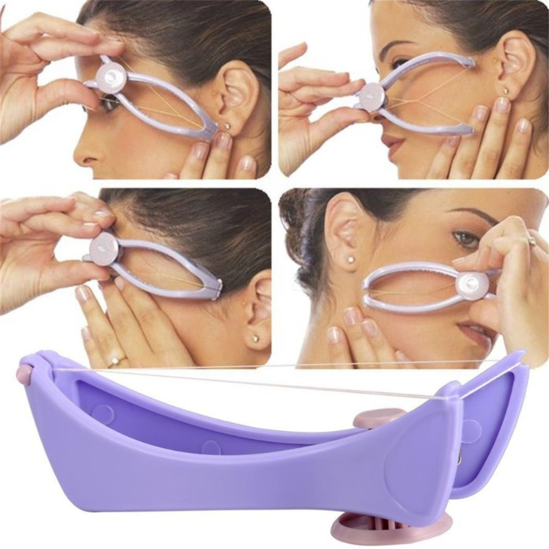 Women Hair Removal Epilator Mini Facial Hair Remover Spring Threading Face