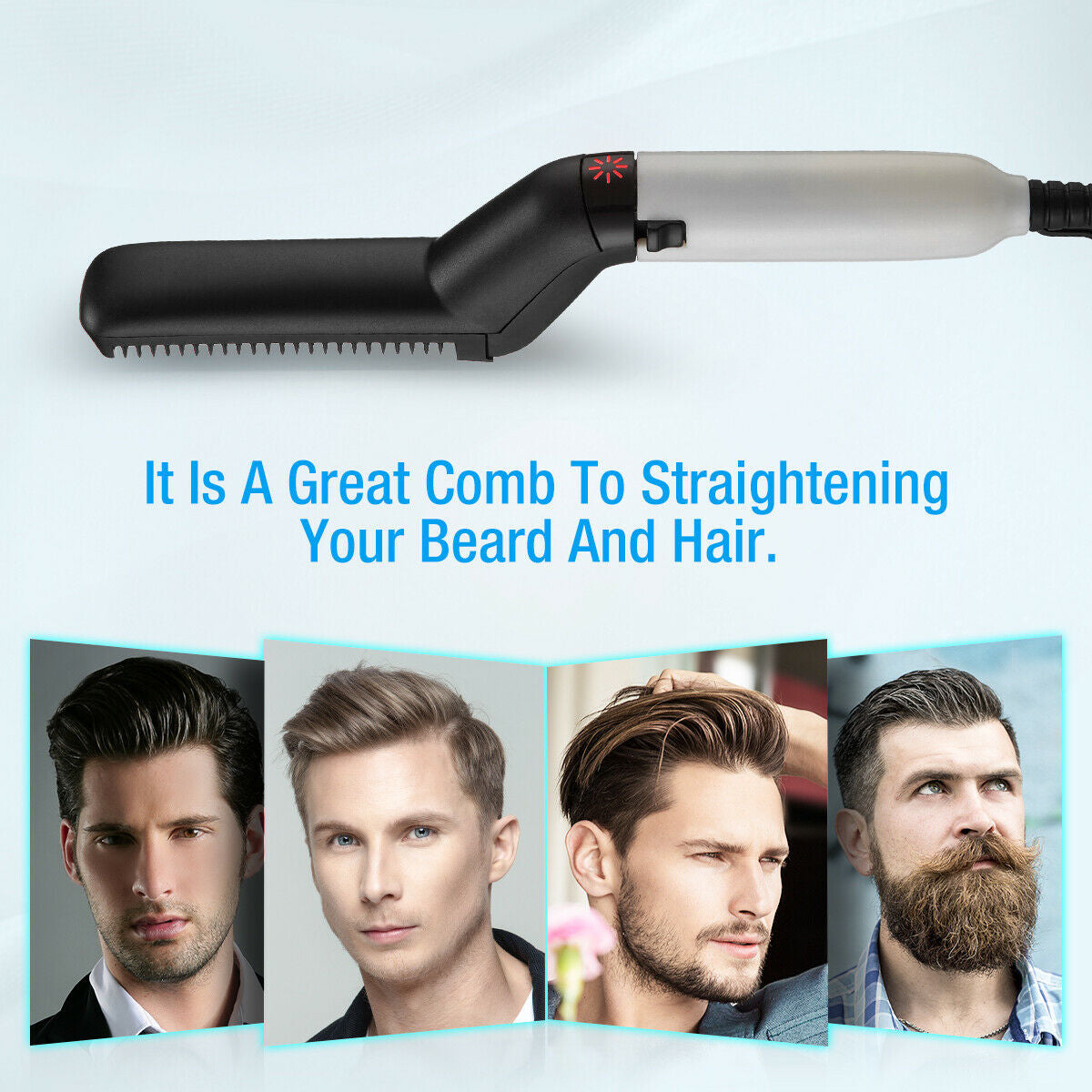 Hair Straightener and Beard Comb